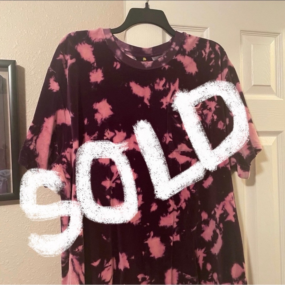 Pink and Purple Tie Dye Teddy Fresh Tee
